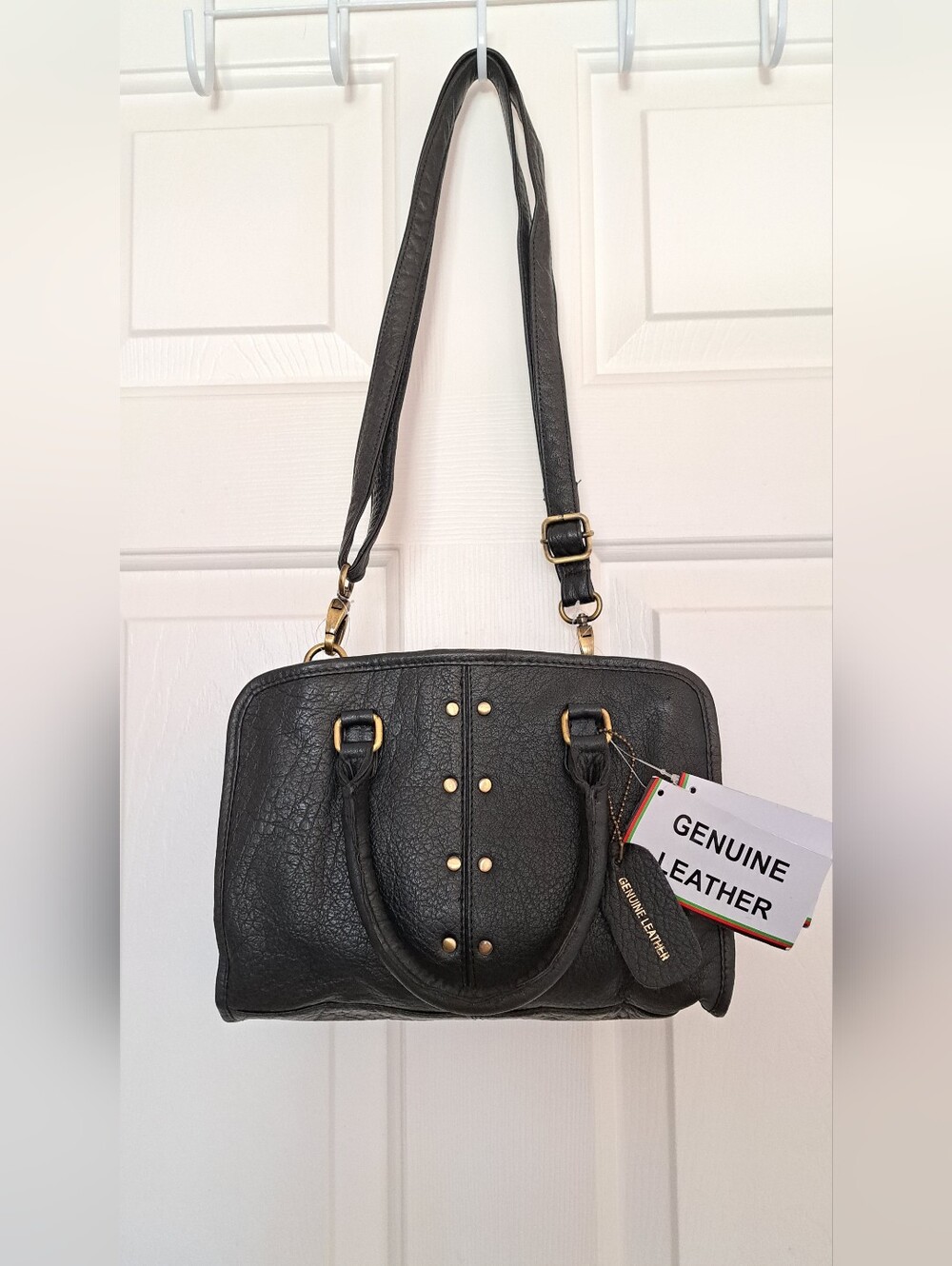 Marco Avane Genuine Leather Satchel Handbag
